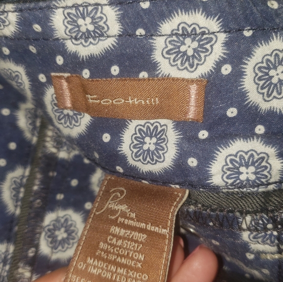 Paige Foothill Dark Blue leg straight  size 28 - Picture 2 of 5